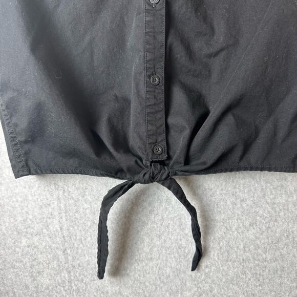 Harley Davidson Vest Women’s Size Small Black Embroidered Fringe Biker Tie Front - Picture 5 of 12